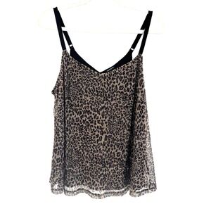 NEW Torrid Leopard Sparkle Swing Camisole Cami Shirt Women's Large Dance Party